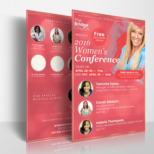 Flyer design for Women`s Conference