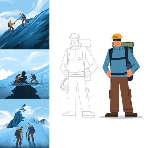 Mountain climbing 