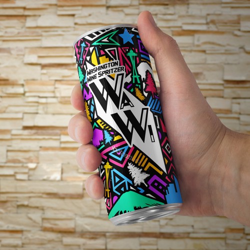Cool, Colorful design For WaWi Washington Wine Spritzer