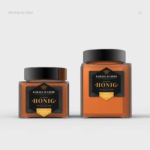 A premium label for honey