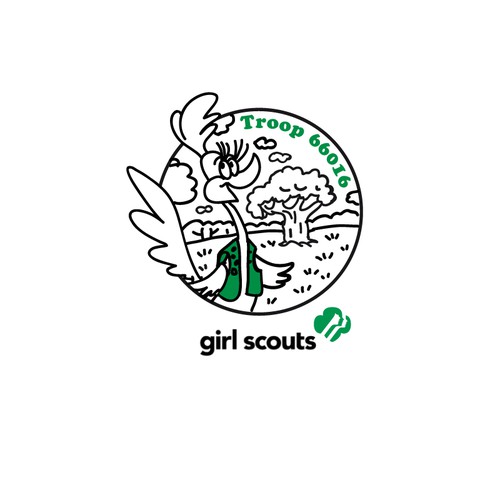 Logo design for a Girl Scout troop