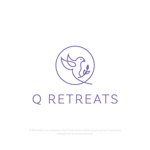 Q Retreats Logo Design