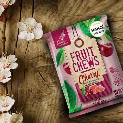 Fruit Chews candy CBD packaging design