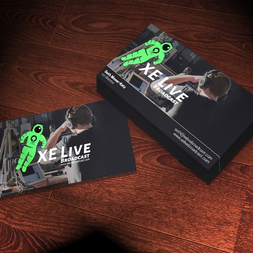 Live Streaming business card design