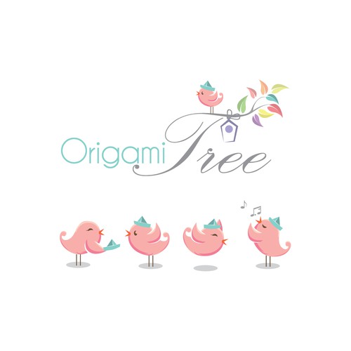 Create a logo for ORIGAMI TREE - Website that provides free paper craft video tutorials