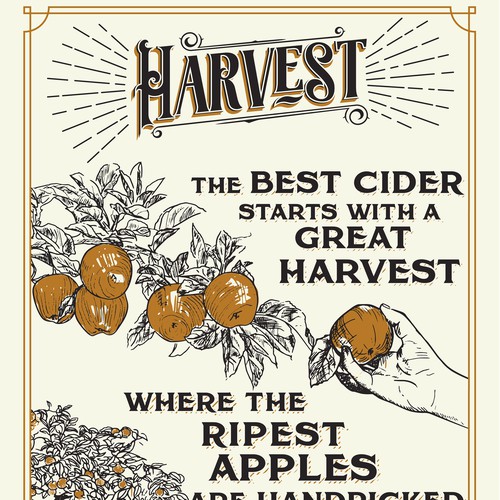 Poster for apple cider making process