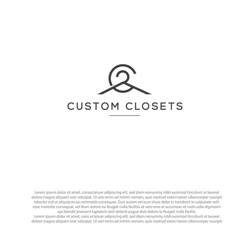 Custom Closets Logo Design 