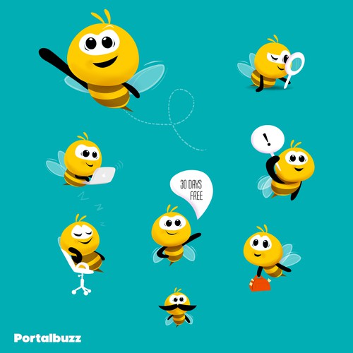 bee - mascot Design 