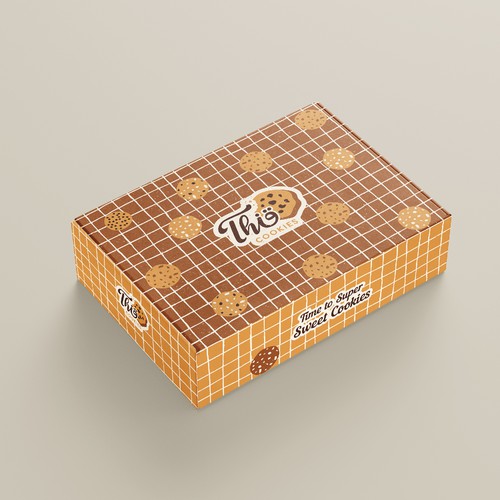 Simple yet beautiful design for delicious thick cookies mailer box
