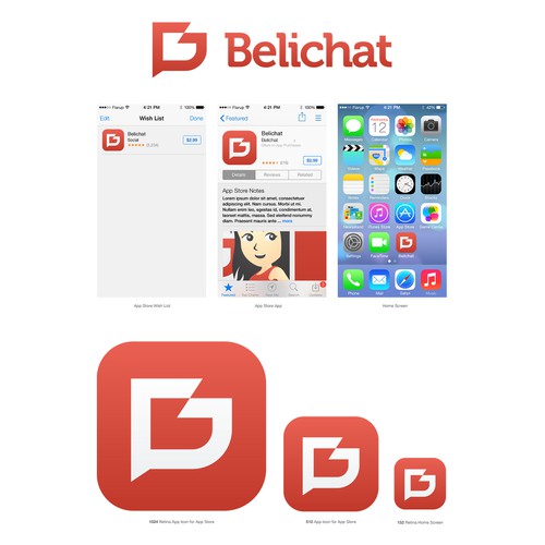Belichat Mobile Apps Icon Design