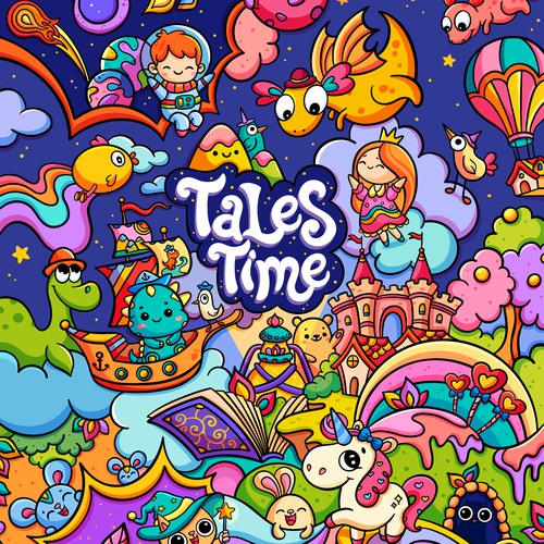 Tales Time - Illustration for a digital story book app