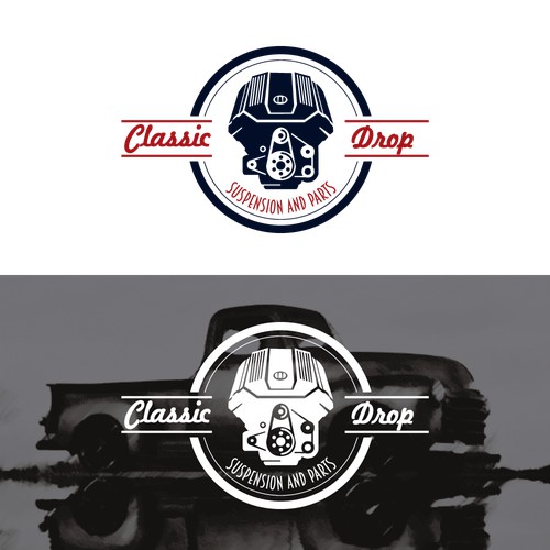 Logo concept for classic car parts