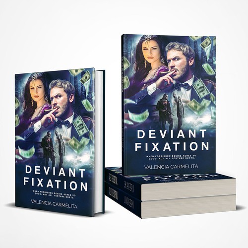 Deviant Fixation Book cover deisgn