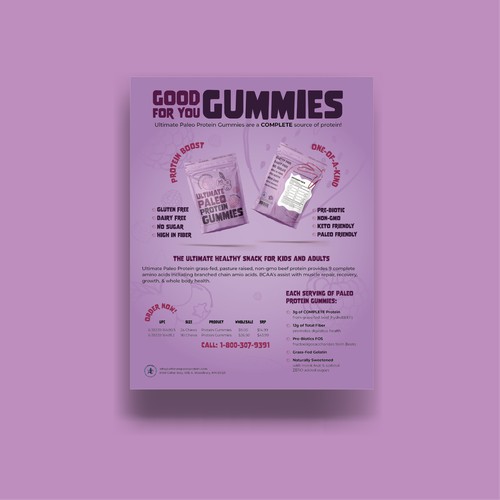 Ultimate Paleo Protein Gummies Flyer