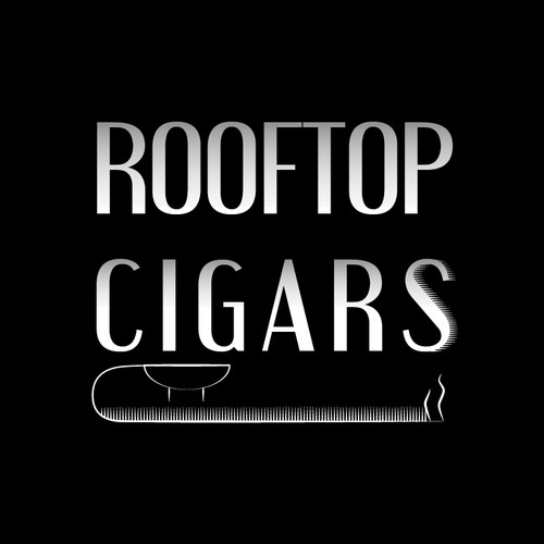 Create a logo for an amazing Rooftop Bar Cigar and Scotch event
