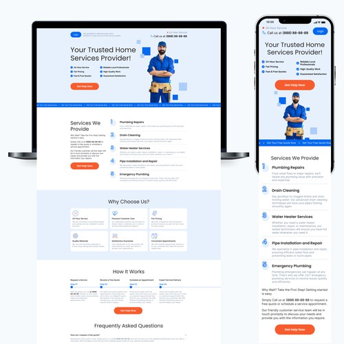 Landing Page For Home Services