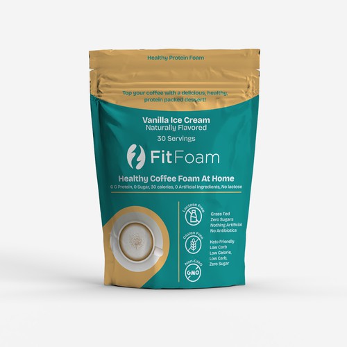 Modern packaging for Protein Foam 