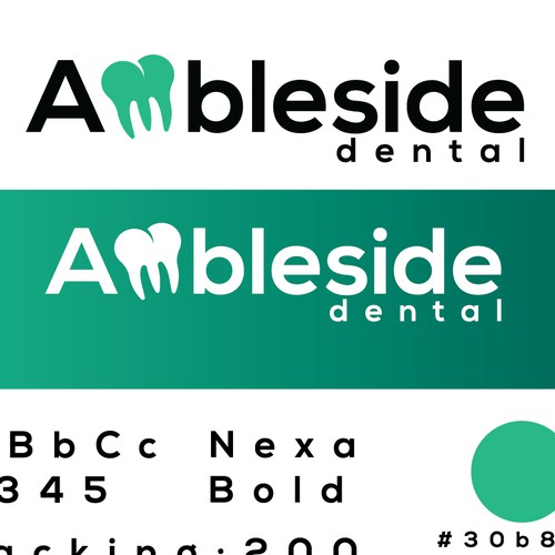 Bold modern dentistry logo