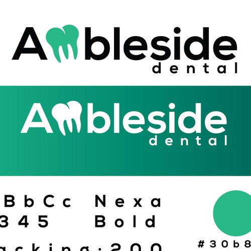 Bold modern dentistry logo
