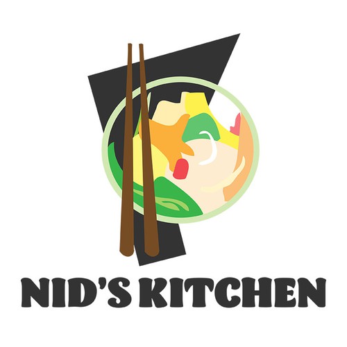Illustrated logo for a Thai fast-food restaurant 