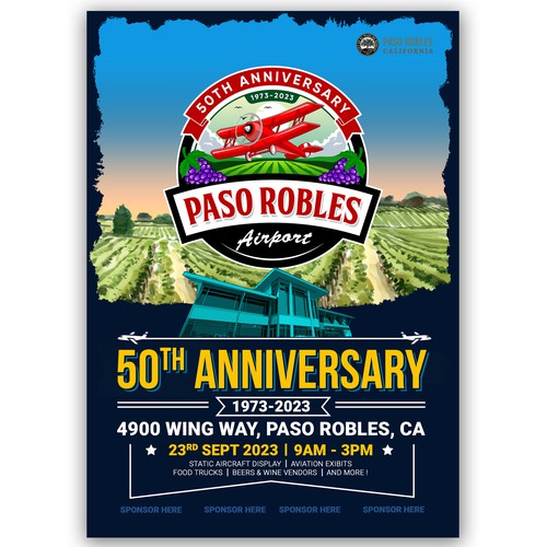 Paso Robles Airport Day Poster