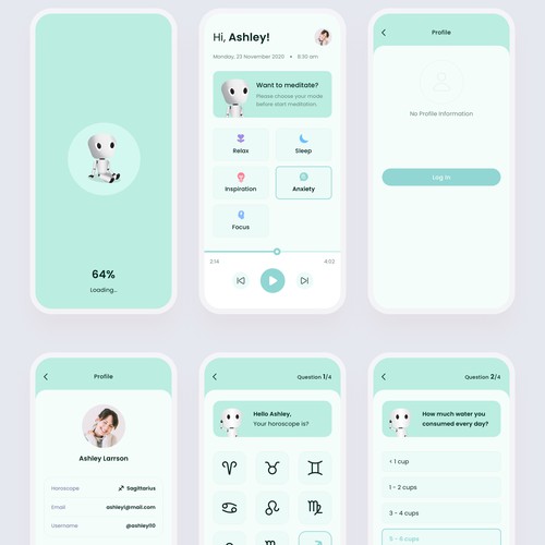 Meditation App Design Concept