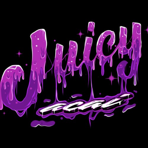 cartoon dripping effect logo