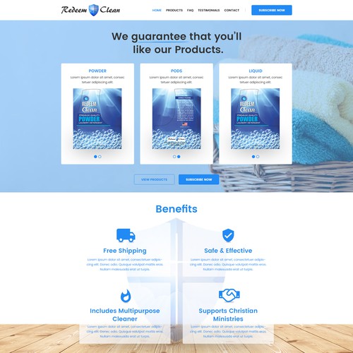 Web Design for Redeem Clean