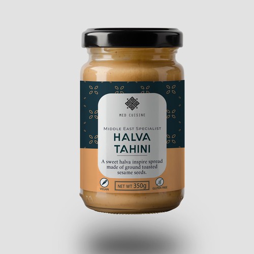 Tahini paste jar