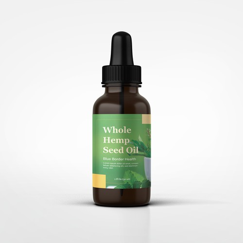 Whole hemp seed oil