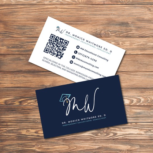 Business Card for an indipendent educational consultant.