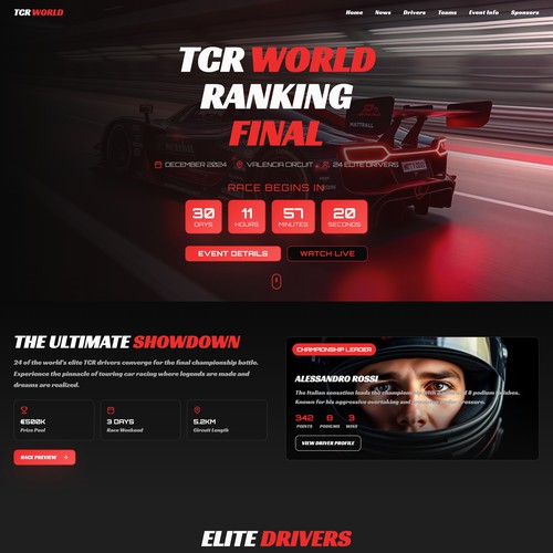 TCR Website Design