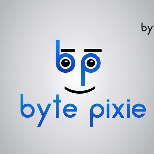 Create a bold, modern and playful logo for Byte Pixie