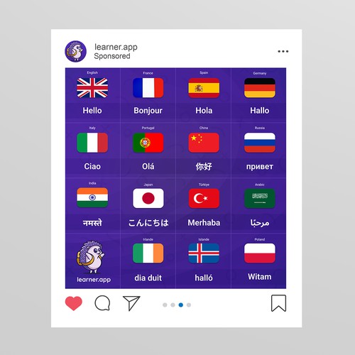 Instagram post template