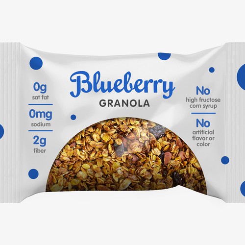 Blueberry Granola Packaging