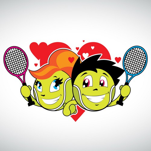 Tennis balls mascots