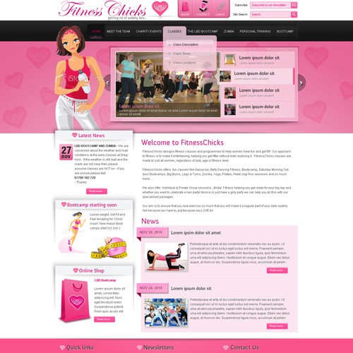 FitnessChicks (website for wobbly women!!)