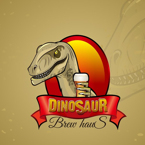 Dinosaur Mascot for restaurant logo