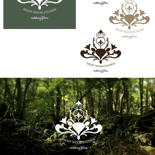 Organic, elegant logo for wedding service