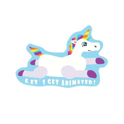 Fun Sticker for animation company!