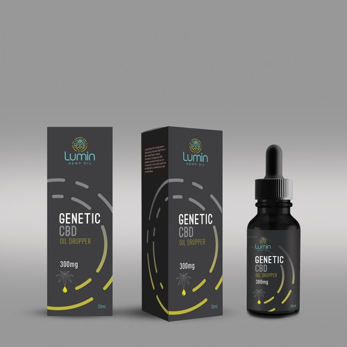 Hemp oil packaging design