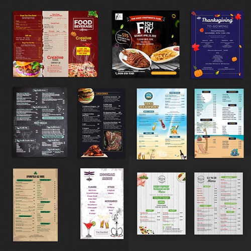 Food Menu Design 