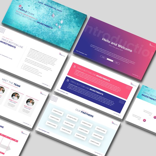 Investment Firm Pitch Deck Design