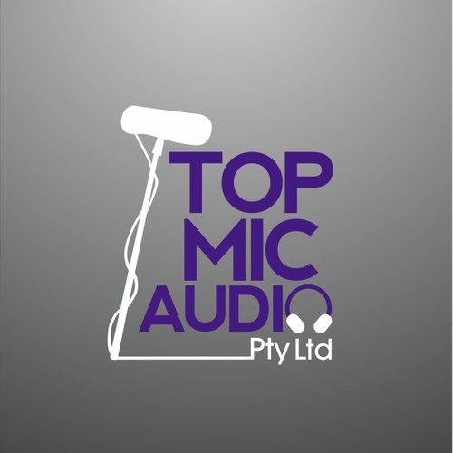Help Top Mic Audio Pty Ltd with a new logo and business card