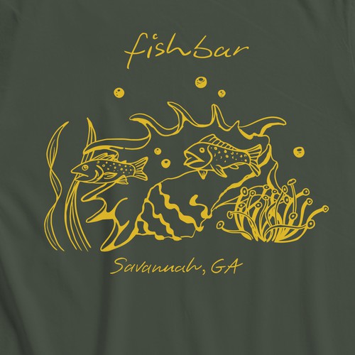 Staff tshirt for Fishbar