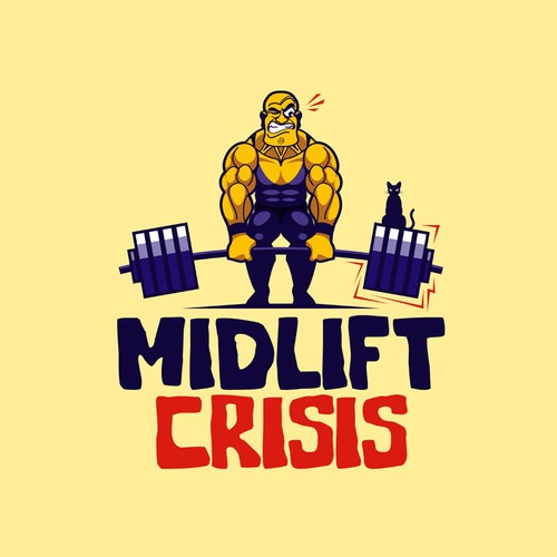 Funny Weightlifting Logo