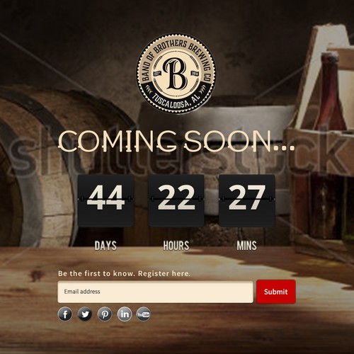 Landing Page for New Craft Brewery_Design #1