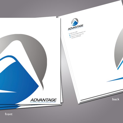 Advantage Orthopedic and Sports Medicine Clinic needs a new stationery