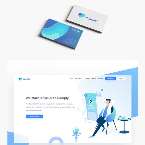 Instride, Logo and Brand Identity Pack for Healhtcare and Technology Company