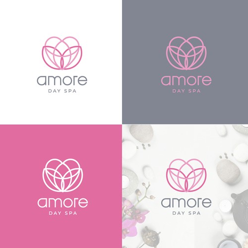 amore concept  logo design